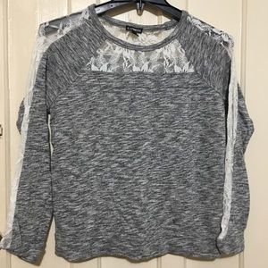 Express lace cutout woman’s sweater /small petite